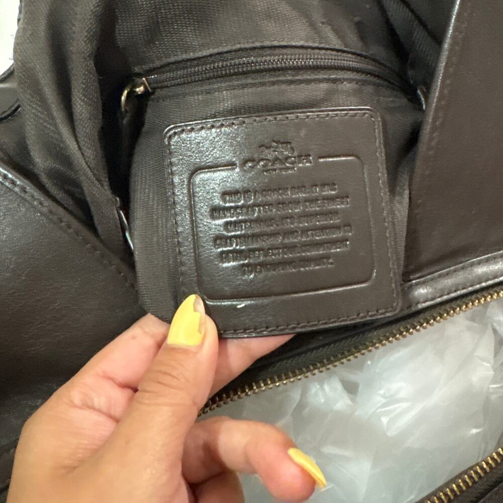 Coach Edie Shoulder Bag 28 in Signature Jacquard Logo Work Travel Y2k Purse - Picture 8 of 13